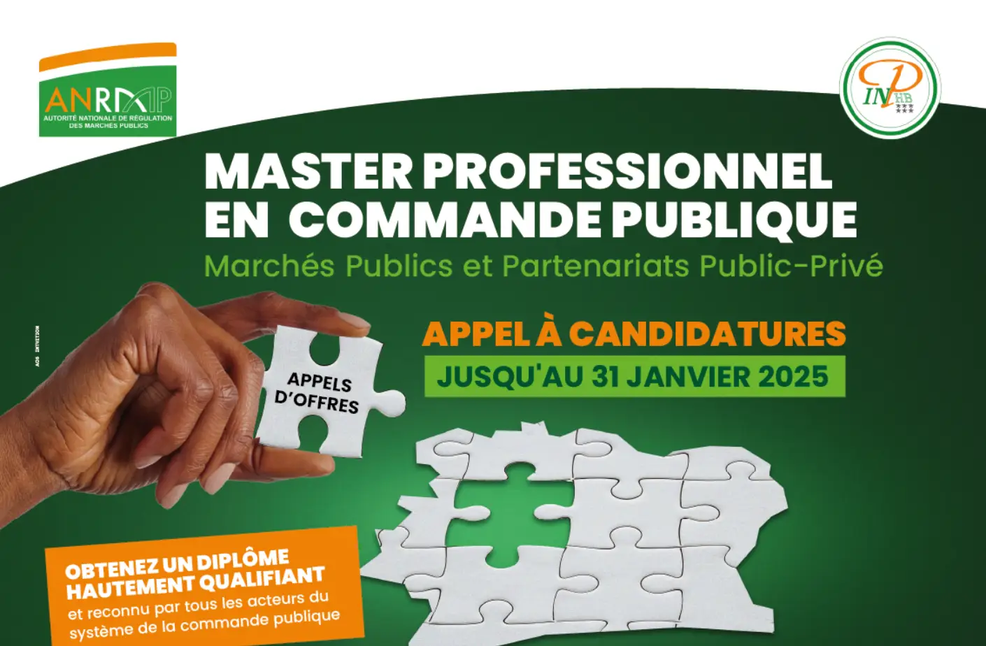 L’ANRMP et l’INP-HB en partenariat pour délivrer une formation de haut niveau en Commande Publique