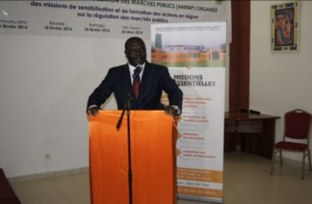 Mission de sensibilisation et de formation des acteurs en région sur la régulation des marchés publics- étape de San pédro-03 mars 2016