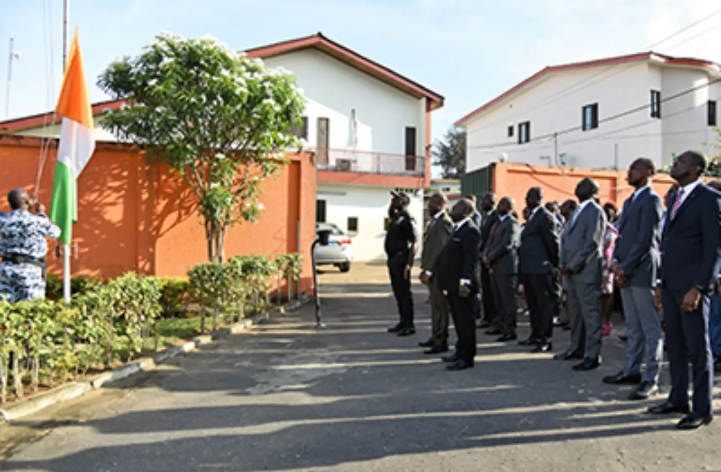 Cérémonie de salut aux couleurs à l’ANRMP – 03 septembre 2018