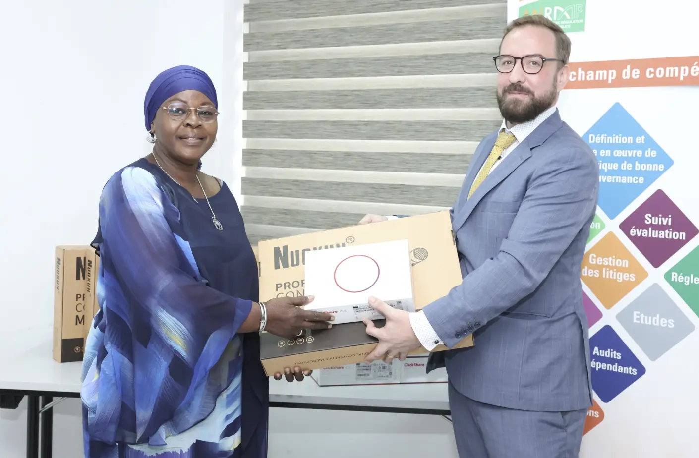 Renforcement du dispositif de formation de l’ANRMP : La GIZ dote les salles de formation du régulateur d’équipements de visioconférence ultra-modernes