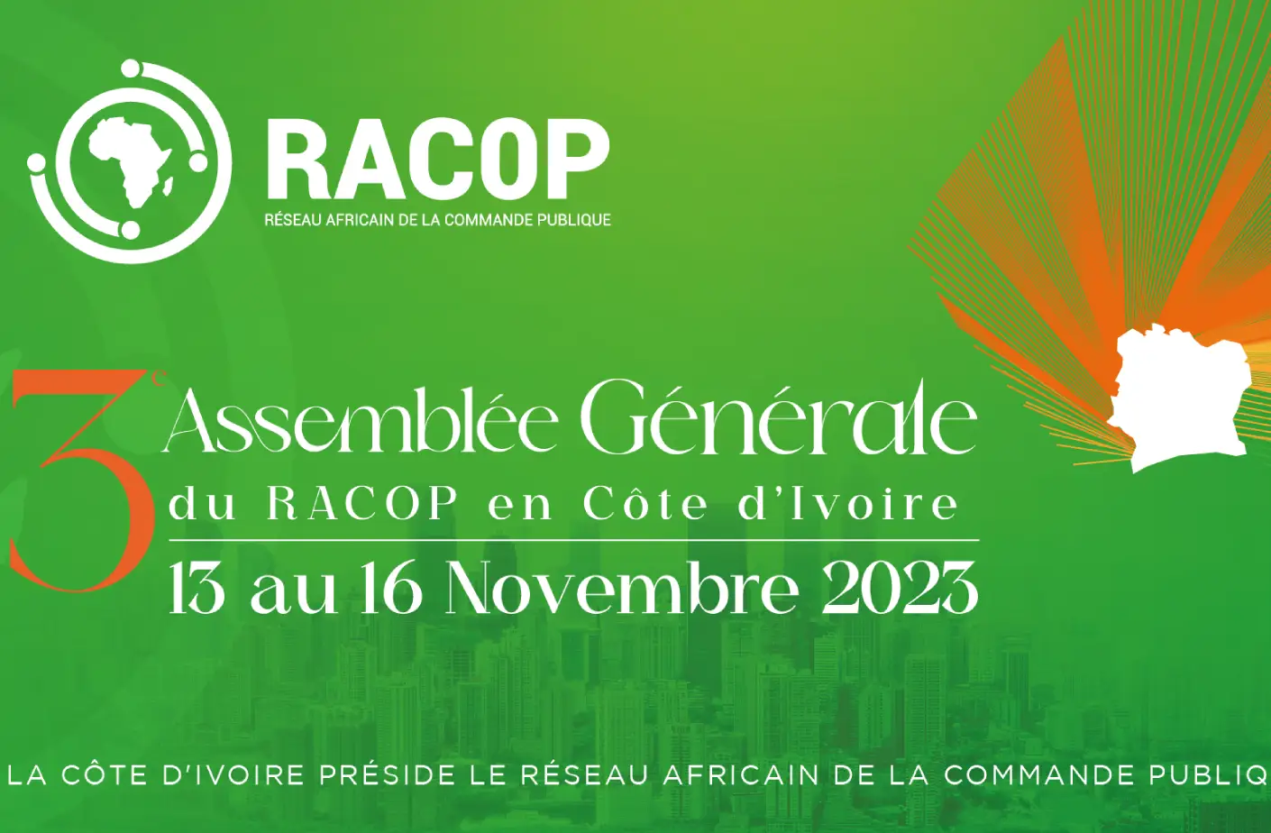 La Côte d’Ivoire accueille la 3ème Assemblée Générale du RACOP