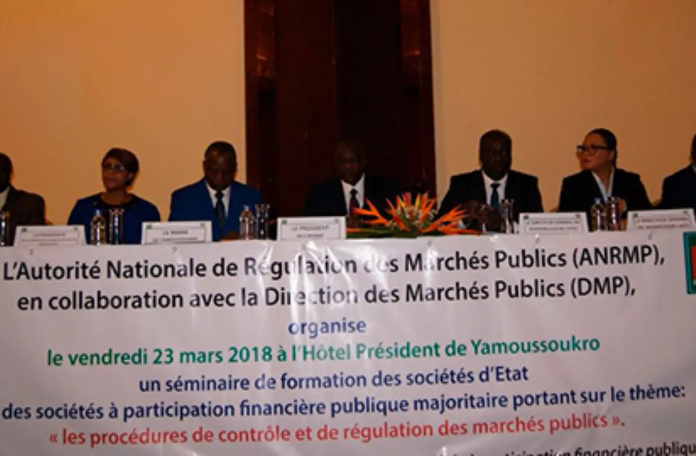 L’ANRMP forme les Sociétés d’Etat et les Sociétés à participation financière publique majoritaire sur les procédures des marchés publics -23 mars 2018